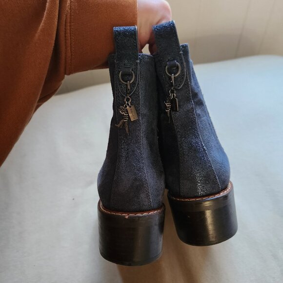 COACH Bowery Chelea Denim Booties - Picture 4 of 8
